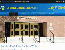 Tablet Screenshot of buildingblockmasonry.com